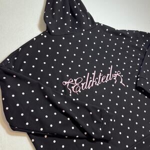Edikted Chelsie Polka Dot Hoodie Women's Size Large